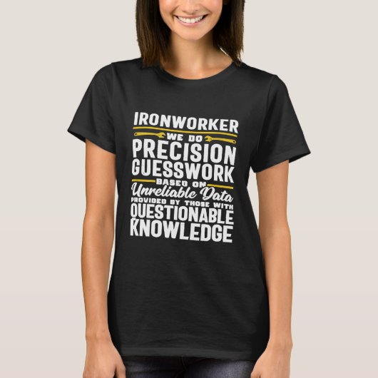 Precision IronarbeidersMannen Mechanische contract T-shirt (Voorkant)