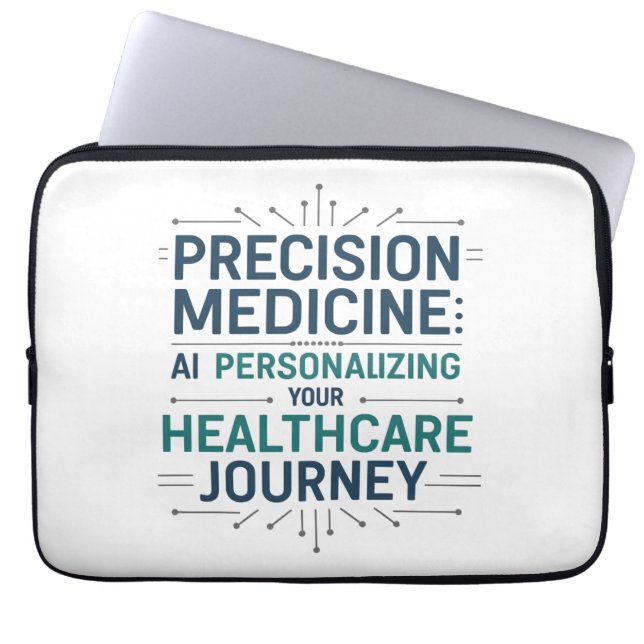 Precision Medicine – AI personaliseert de gezondhe Laptop Sleeve (Voorkant)