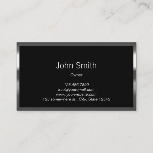 Precision Metal Border Ice Wall Visitekaartje (Achterkant)