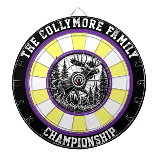 Precision Moose Forest Target Art Dartbord (Voorkant)