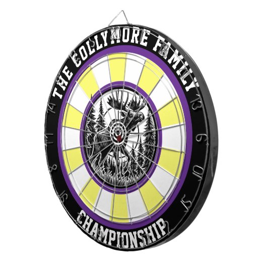 Precision Moose Forest Target Art Dartbord (Voorkant Rechts)