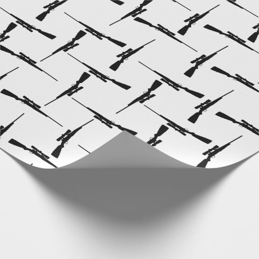 Precision-navolging: jachtmotif zwart-wit P Cadeaupapier (Hoek)