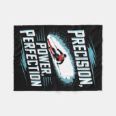 Precision Power Perfection Alpine Skiën Fleece Deken (Voorkant (Horizontaal))
