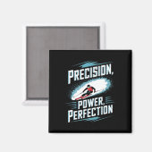 Precision Power Perfection Alpine Skiën Magneet (Voorkant / Achterkant)