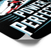 Precision Power Perfection Alpine Skiën Poster (Hoek)