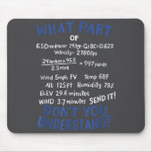 Precision Shooting Funny Gun Shooting Srts Gun Lov Muismat (Voorkant)