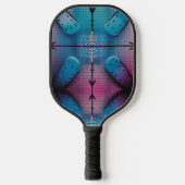Precision Target Aqua Dot Grid Pro Pickleball Paddle (Voorkant)