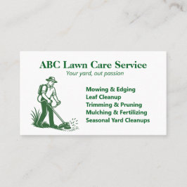 Precision Trim Lawn Care Visitekaartje