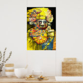 Precolumbiaanse God Poster (Keuken)