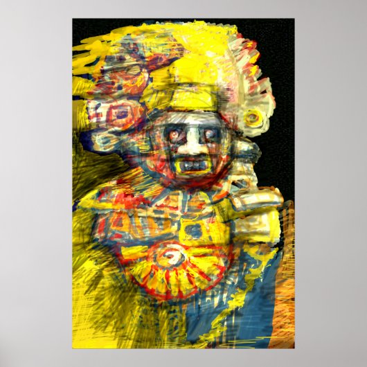 Precolumbiaanse God Poster (Voorkant)