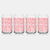 PRECTICE BETER MAKEN IN ROZE KLEUR Drinkware se Blikvorm Glas (Voorkant)