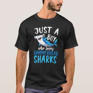 Predator Hammerhead Shark Ocean Animal Boys Hamme T-shirt
