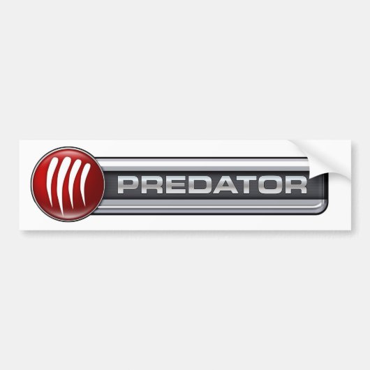 Predator Inc. Gear Logo Bumpersticker (Voorkant)