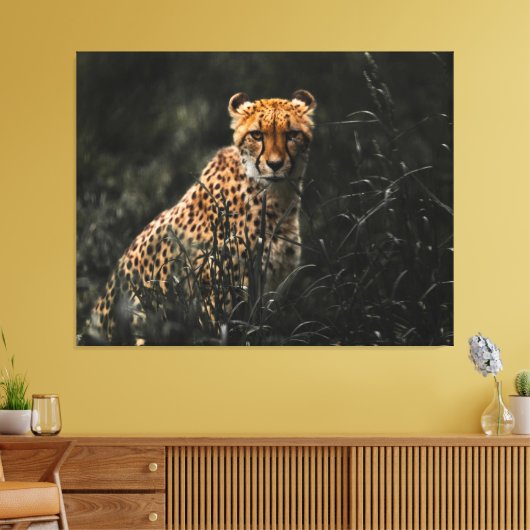 Predator of Prey Staredown Canvas Afdruk (Insitu (Woonkamer))