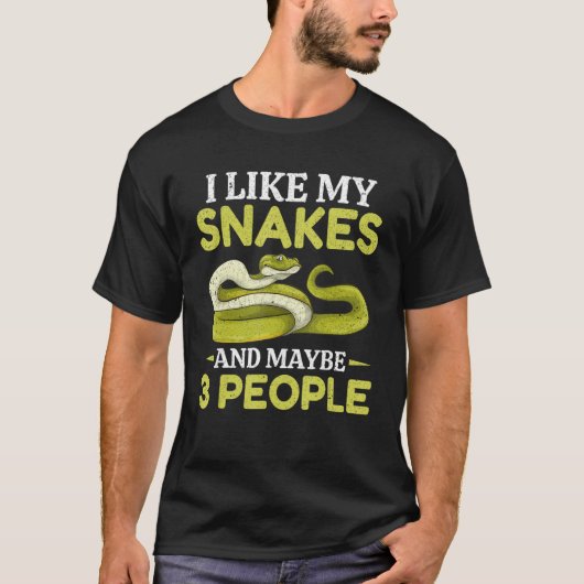 Predator Reptile Keeper Pet Animal Snake T-shirt (Voorkant)