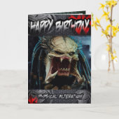 Predator van verjaardagskaart kaart (Gele Bloem)