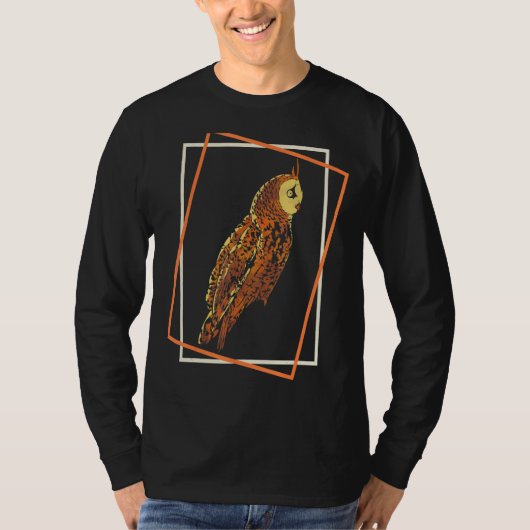 Predator Wise Bird Forest Animal Owl 1 T-shirt (Voorkant)