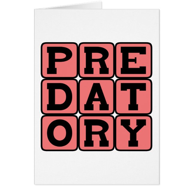 Predatory, headhunter (Voorkant)