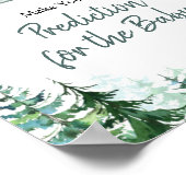 Predicaties voor winterbomen voor Baby Poster (Hoek)