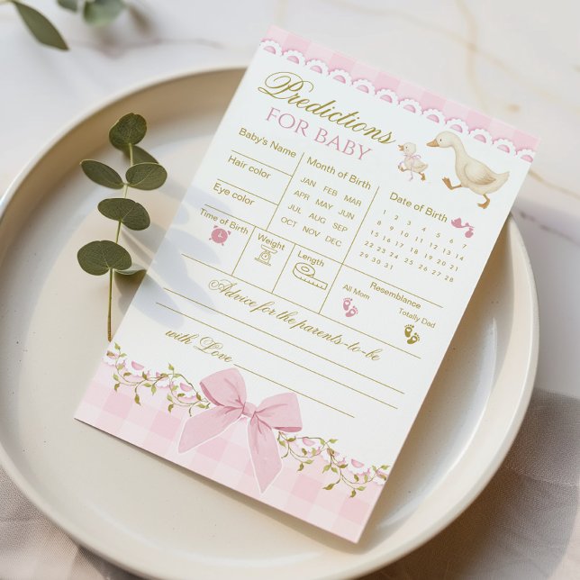 Predictions and Advice Silly Goose Pink Gingham (Creator heeft geüpload)