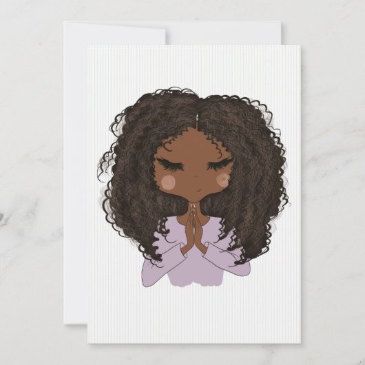 Predikant African American Woman Bachelorette Kaart (Voorkant)