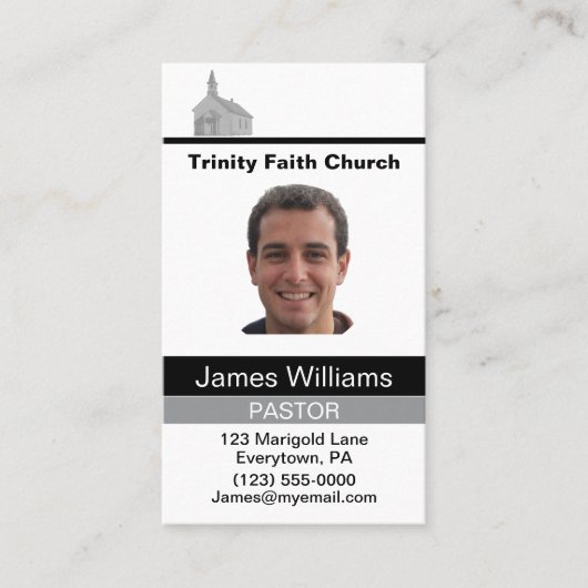 Predikant Custom Visitekaartje (Voorkant)