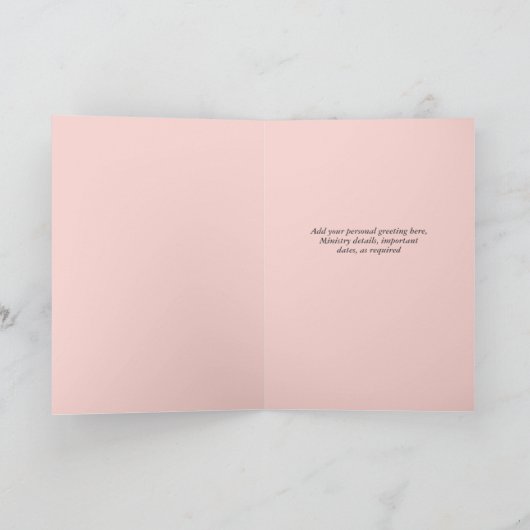 ✝️ Predikant Eerbetoon aan de Predikantsvrouw Jubi Bedankkaart (Binnen)