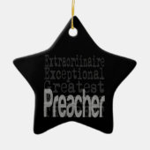 Predikant Extraordinaire Keramisch Ornament (Voorkant)