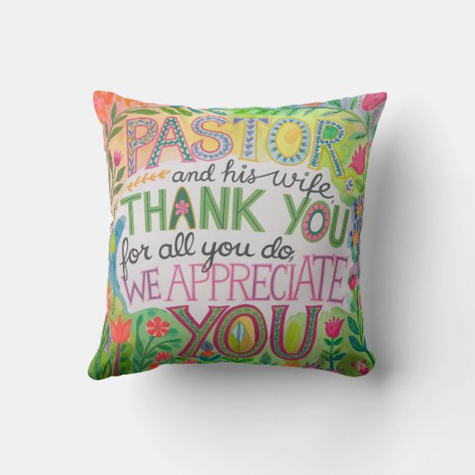 ✝️ Predikant Predikantsvrouw Waarderingsverjaardag Kussen (Achterkant)