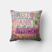 ✝️ Predikant Predikantsvrouw Waarderingsverjaardag Kussen (Achterkant)