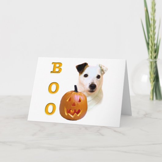 Predikant Russell Terrier Boo Kaart (Voorkant)
