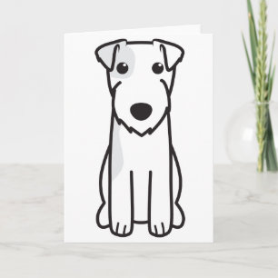 Predikant Russell Terrier Dog Cartoon Kaart