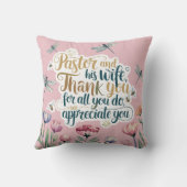 ✝️ Predikant waardering voor de domineesvrouw jubi Kussen (Achterkant)