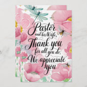 ✝️ Predikant waardering voor de predikantsvrouw ju Bedankkaart (Voorkant / Achterkant)