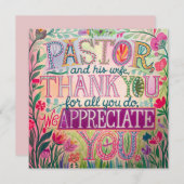 ✝️ Predikant waardering voor de predikantsvrouw ju Bedankkaart (Voorkant / Achterkant)
