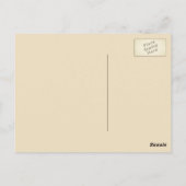 Predikant Zwarte Gouden Kruis Persoonlijk Briefkaart (Achterkant)