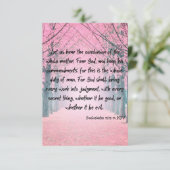 Prediker 12:13-14 KJV Bijbel Verse Pic Groet Kaart (Staand voorkant)