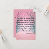 Prediker 12:13-14 KJV Bijbel Verse Pic Groet Kaart (Voorkant / Achterkant in situ)