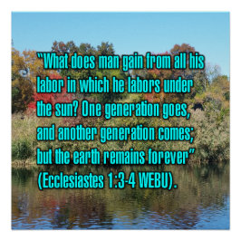 Prediker 1:3-4 WEBU Perfect Poster