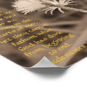 Prediker 3:11 afdruk in sepiatint poster (Hoek)