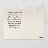 Prediker 3:11 Bijbelvers Herfst Waterverf Briefkaart (Achterkant)