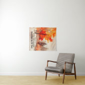 Prediker 3:11 Bijbelvers Herfst Waterverf Wandkleed (In Situ (horizontaal))