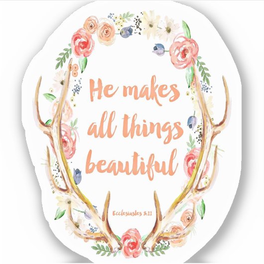 Prediker 3:11 sticker (Voorkant)