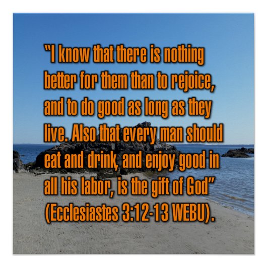 Prediker 3:12-13 WEBU Perfect Poster (Voorkant)