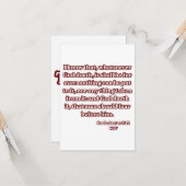 Prediker 3:14 KJV Bijbel Verse Groet Kaart (Voorkant / Achterkant in situ)