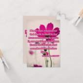 Prediker 3:14 KJV Bijbel Verse Pic Groet Kaart (Voorkant / Achterkant in situ)