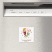 Prediker 3:1 Roze Bloemenkruis Vlinder Magneet (Insitu (Vaatwasser))