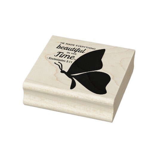 Prediker 3:1 Vlinderbrief Bijbelvers Rubberstempel (Stempel)