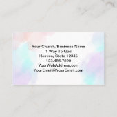 Prediker 3:8 KJV Bijbelvers Bloemen Visitekaartje (Achterkant)