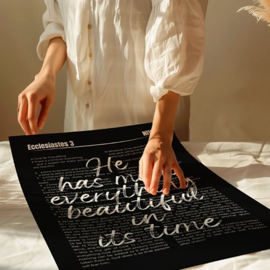 Prediker 3 Herfst Bijbelvers Kunst Poster